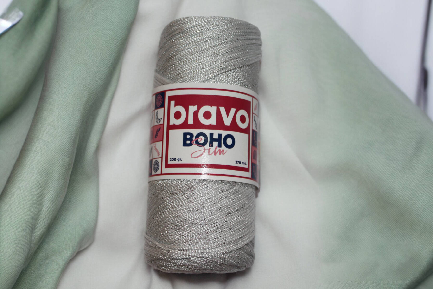 BRAVO BOHO SILVERY MACROME - 18