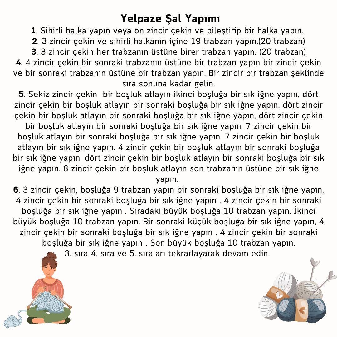 Yelpaze Şal Modeli - 4